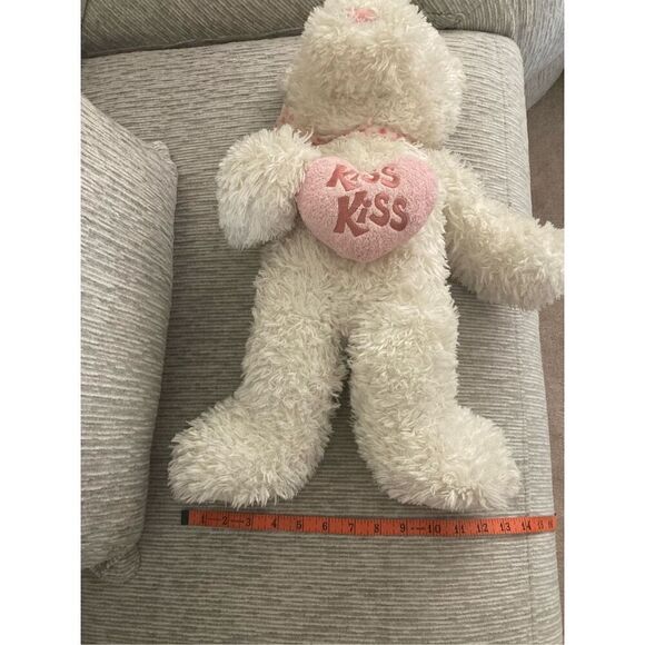 Pink Plush Teddy Bear Stuffed Animal Pastel Kids Anniversary Valentines Day Love - Picture 10 of 10